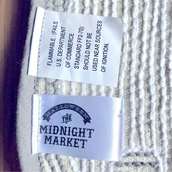 NEW CAT PUMPKIN GHOST RUG 20" x 30" Black Orange White Gray - Picture 5 of 13